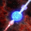 Lange lichtflits kwam van megaster op zeven miljard lichtjaar